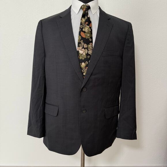 Jos. A. Bank Travelers Tech Men's Gray Slim Fit Sportscoat Blazer Size 48R - Picture 1 of 16